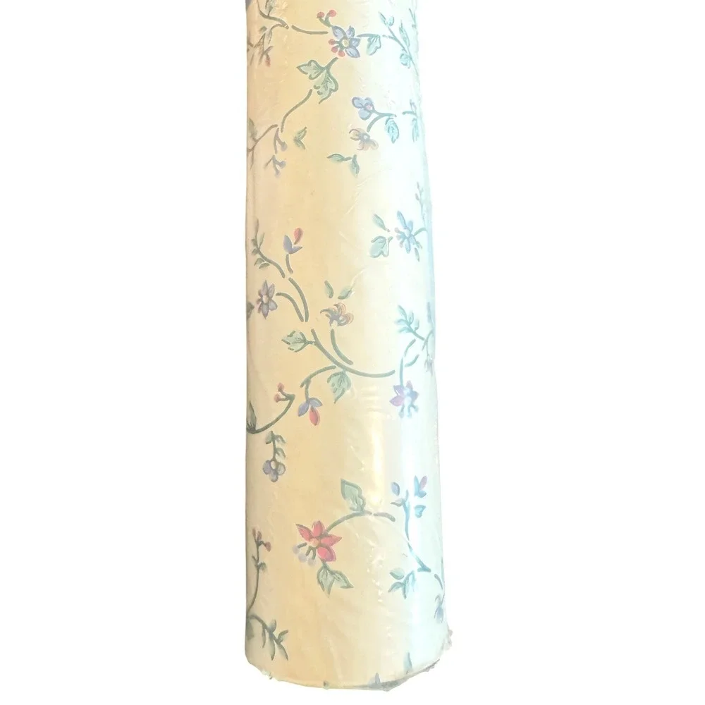Sunworthy Vintage Floral Wallpaper Pre-pasted Vinyl 20.3in x 32.8ft Double Roll